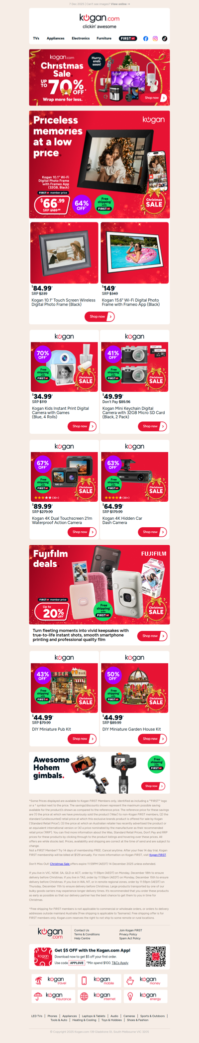 Now $66.99! Wi-Fi Digital Photo Frame (64% OFF standard retail price) 🎁