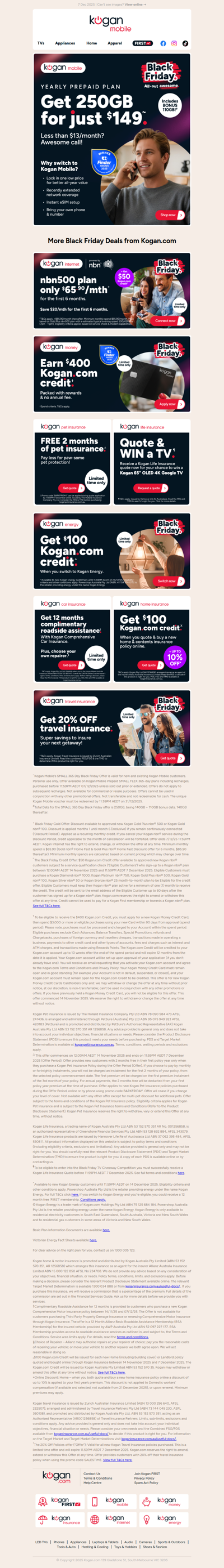 ENDS TONIGHT! Black Friday ⚫ 250GB yearly prepaid plan just $149!