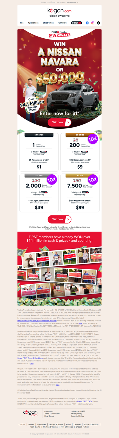 Xasd, WIN a NISSAN NAVARA or $50K TAX-FREE CASH! 🔥 ENTER NOW