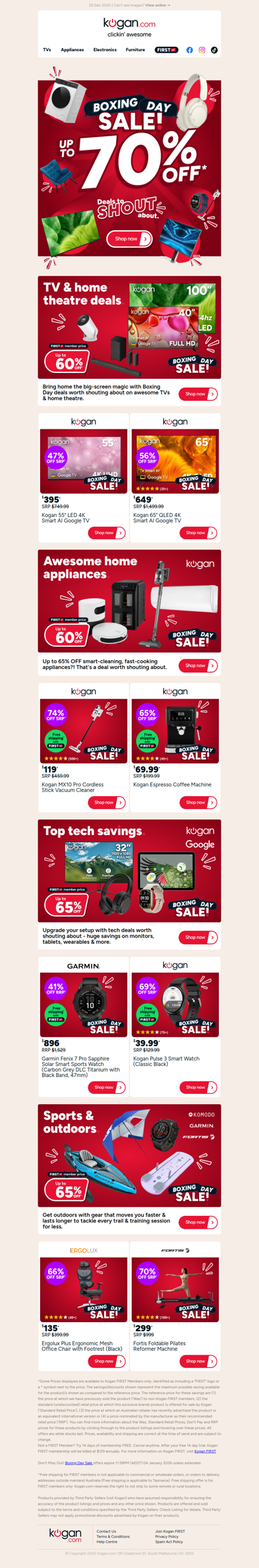 Boxing Day Sale Is ON NOW 🚨 Up to 70% OFF awesome deals to shout about!