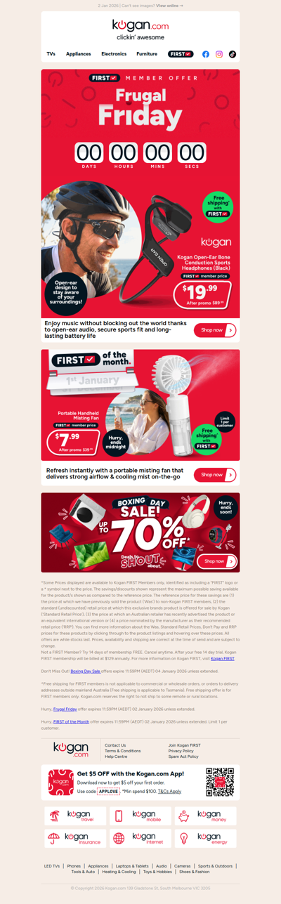 TODAY ONLY 🚨 Kogan Open-Ear Headphones ONLY $19.99 (Rising to $89.99 tomorrow)