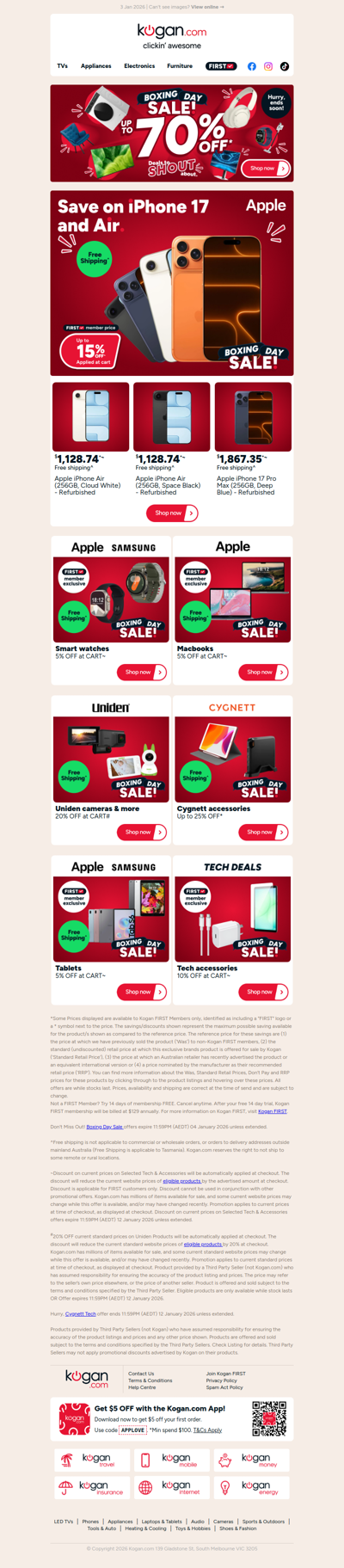 Inside: Amazing Boxing Day iPhone 17 and Air deals 🔥