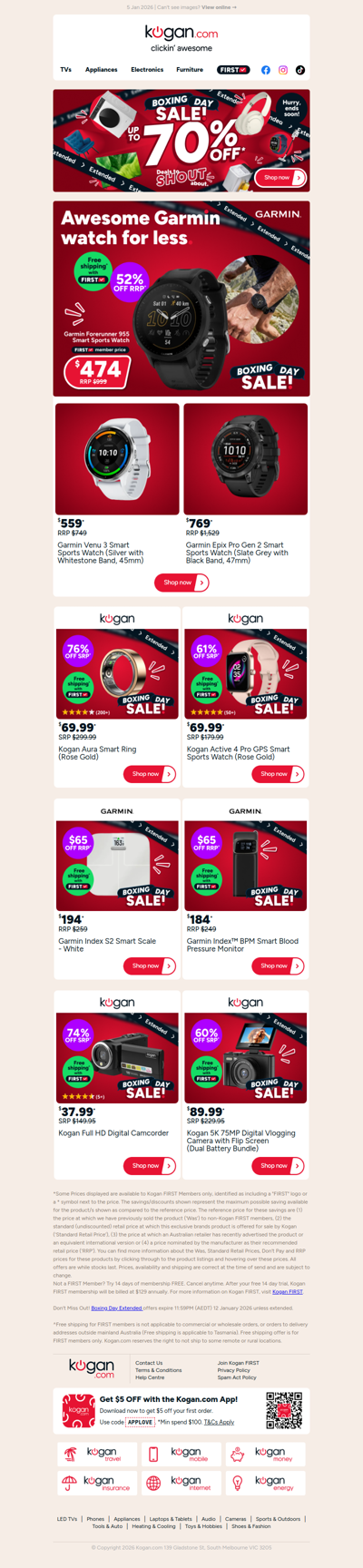 Boxing Day Extended deal 🏃‍♂️ Garmin Forerunner 955 ONLY $474 (52% OFF RRP)