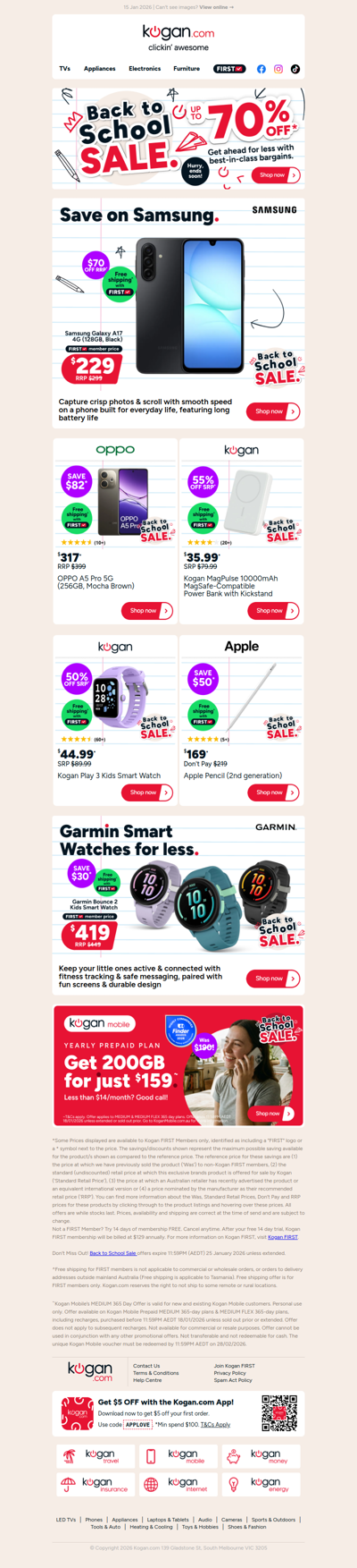 Back to School deal 📱 Samsung Galaxy A17 ONLY $229 + free shipping ($70 OFF RRP)