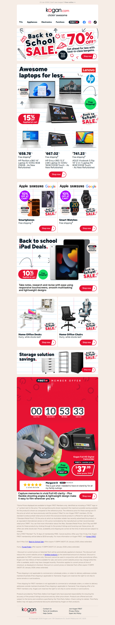 Back to School laptop deals 💻 Take 15% OFF HP, Lenovo & more big brand laptops