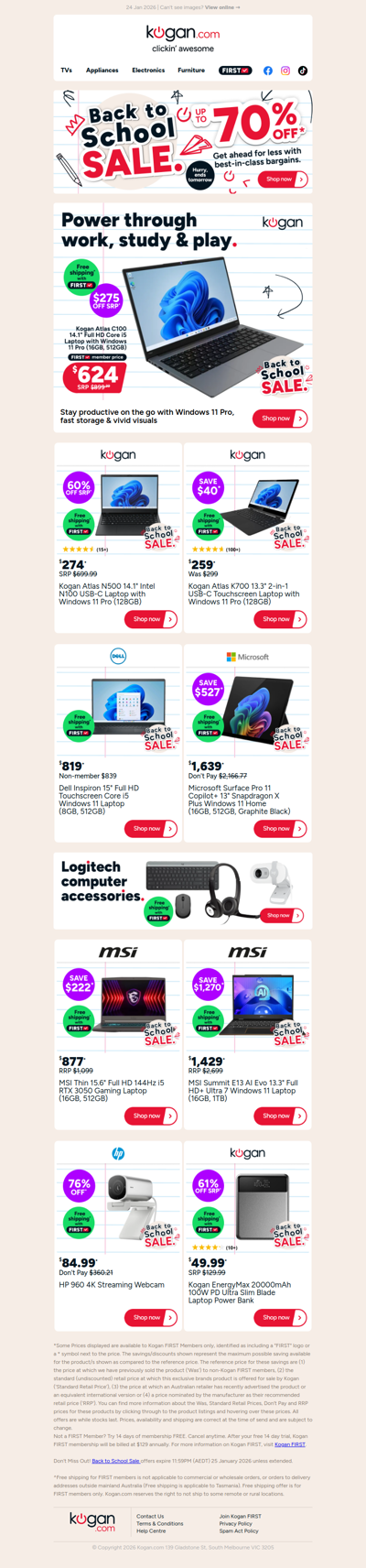 14” Back To School Intel Core i5 Laptop ONLY $624! + More Back To School deals!