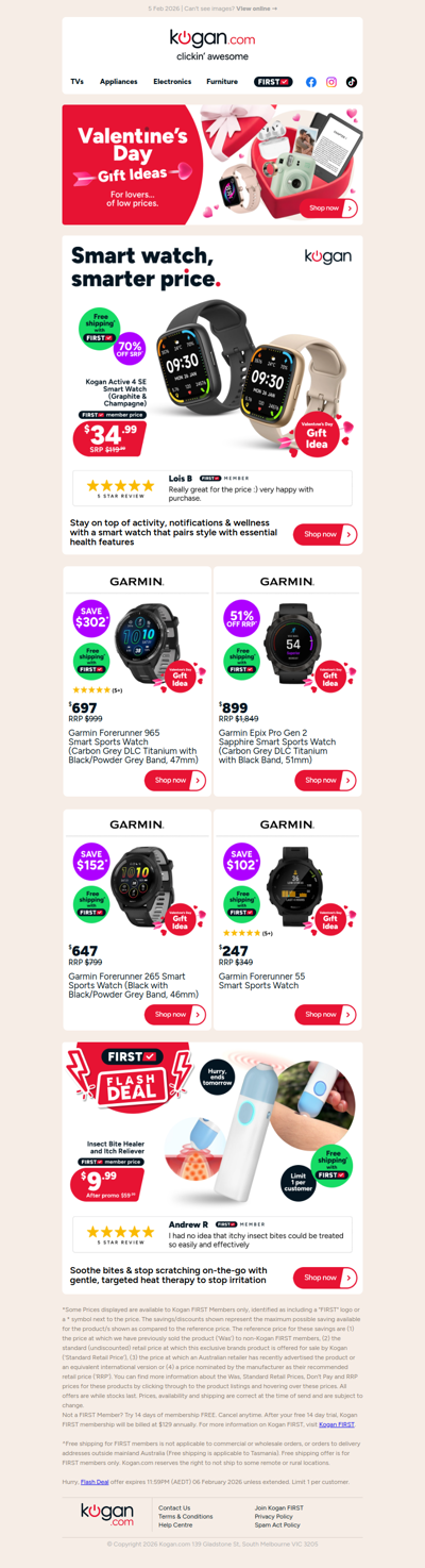 Kogan Active 4 SE Smart Watch ONLY $34.99 + free shipping (70% OFF standard retail price)