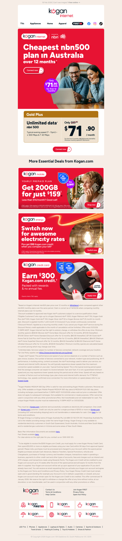 Australia's CHEAPEST nbn500 plan over 12 months!^