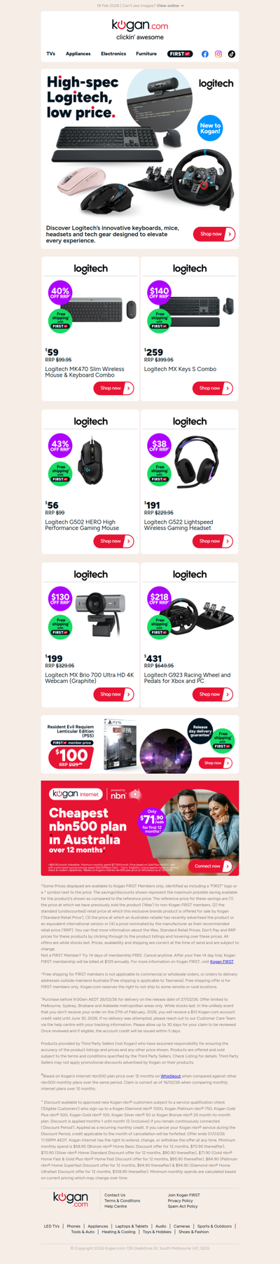 Shop the Logitech range now at Kogan! The latest tech deals at your fingertips
