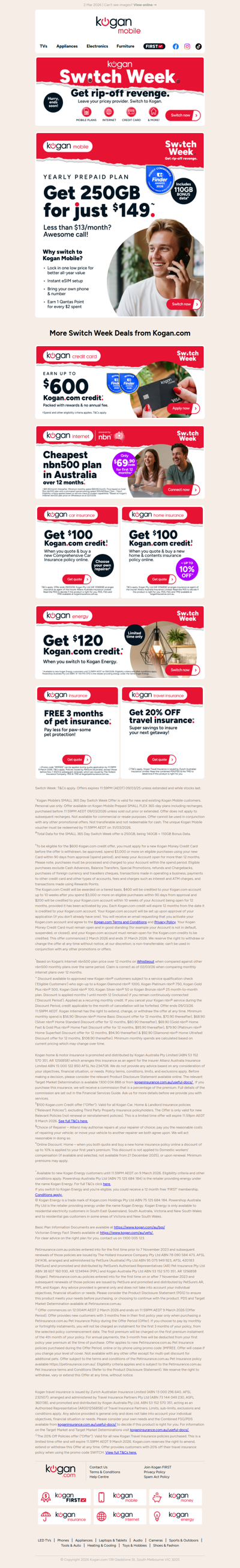 250GB yearly prepaid phone plan NOW $149~ 📱 Less than $13/mth 😮 Switch Week on now.