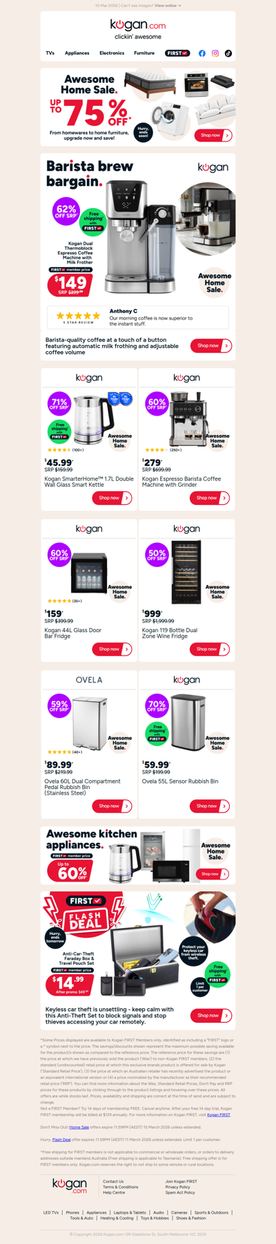 A latte savings 😆☕ Dual Espresso Coffee Machine ONLY $149 (62% OFF standard retail price)