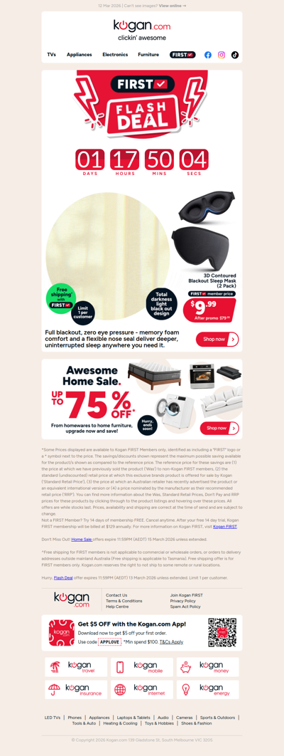 HURRY, ENDS TOMORROW 🚨 3D Blackout Sleep Mask (2 Pack) ONLY $9.99 (Rising to $79.99)