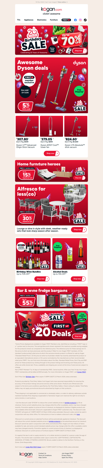 Birthday Dyson Deal 🎉 V7™ Advanced Origin Stick Vac NOW $307.80 with code! (Don't Pay $599)