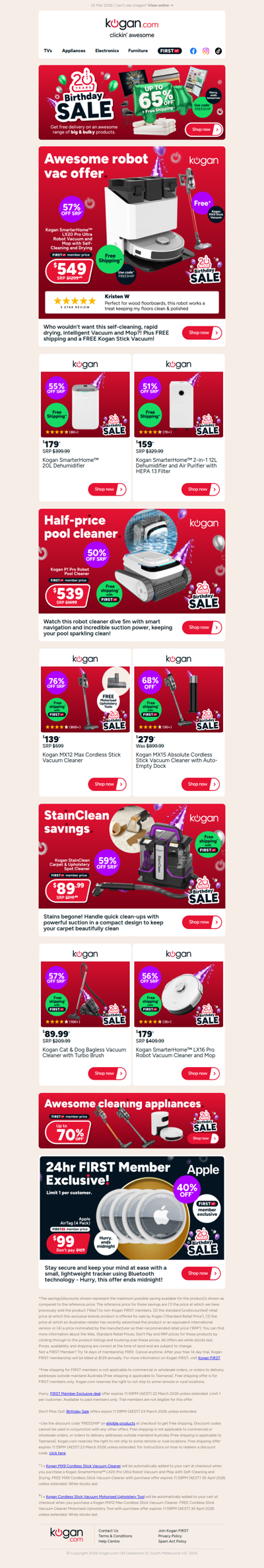 Get a FREE Stick Vac with this $549 Robot Vacuum and Mop! (57% OFF standard retail price)