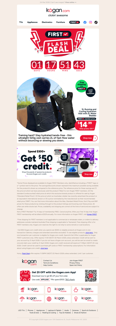 HURRY, ENDS TOMORROW ⚡ 5L Hydration Vest ONLY $14.99 (Rising to 79.99)