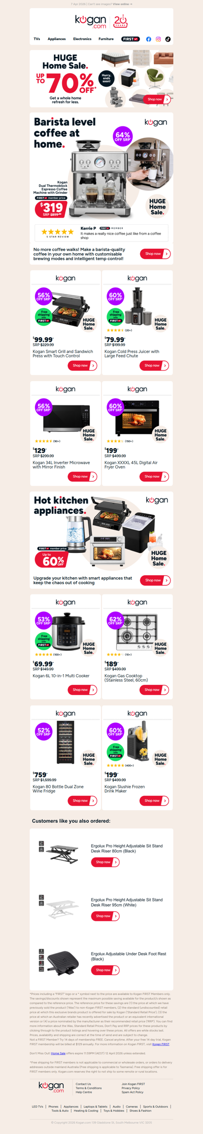 Brew-tiful Savings ☕ Kogan Dual Coffee Machine ONLY $319 (64% off standard retail price)