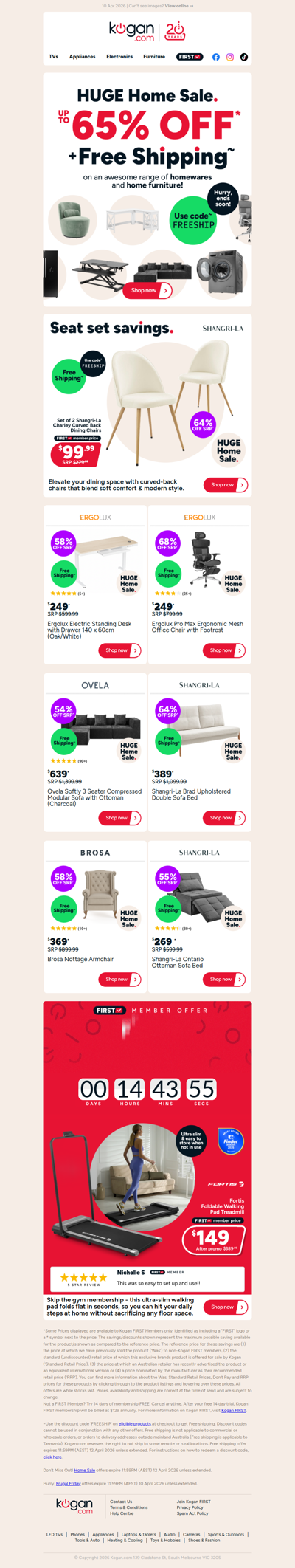 Up to 65% OFF + Free Shipping in our Huge Home Sale!