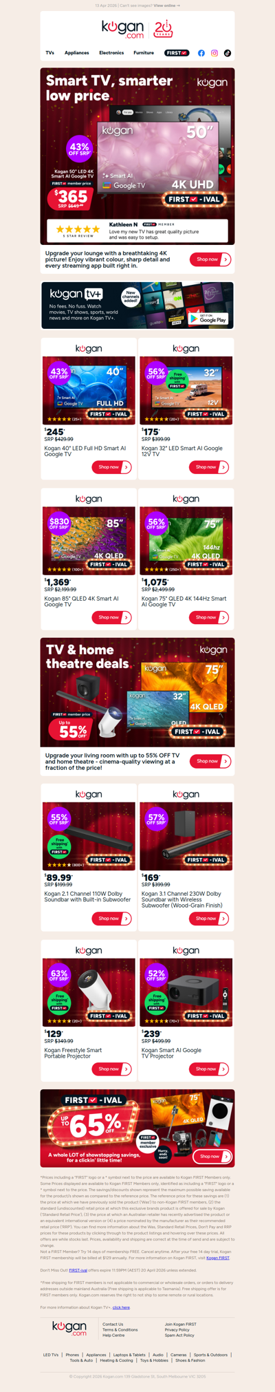 FIRST-ival TV Deal 📺 50