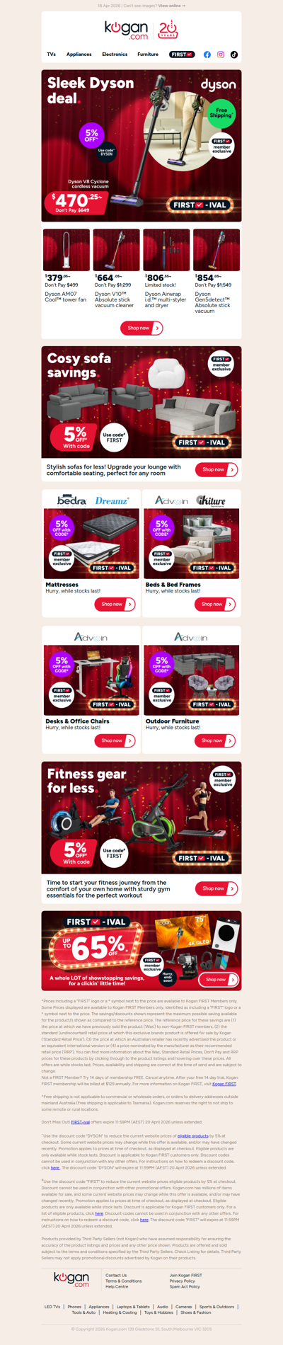 ONLY $470.25 for this Dyson V8 Stick Vac with code (Don't Pay $649 at another store)