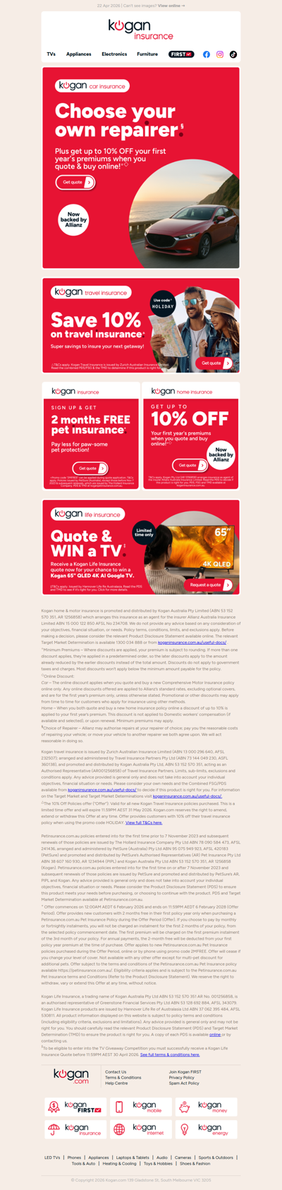 Choose your own repairer with Kogan Car Insurance! 🚗