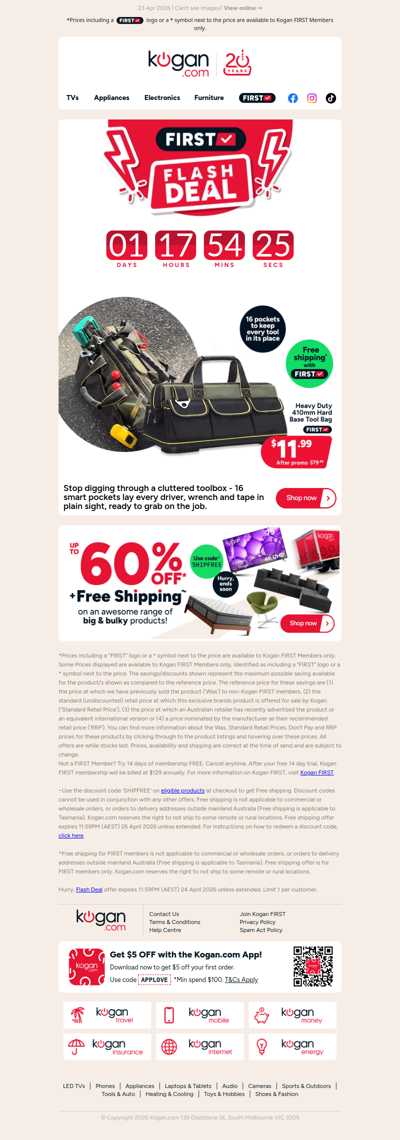 HURRY, ENDS TOMORROW 🚨 Heavy Duty Tool Bag ONLY $11.99! (Rising to $79.99)