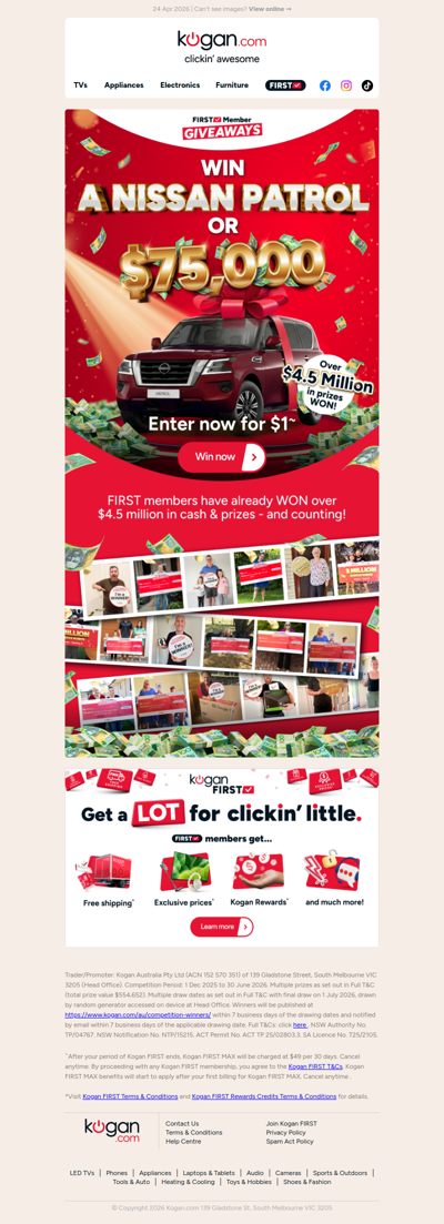 Xasd, WIN a NISSAN PATROL or $75K TAX-FREE CASH! 🔥 ENTER NOW