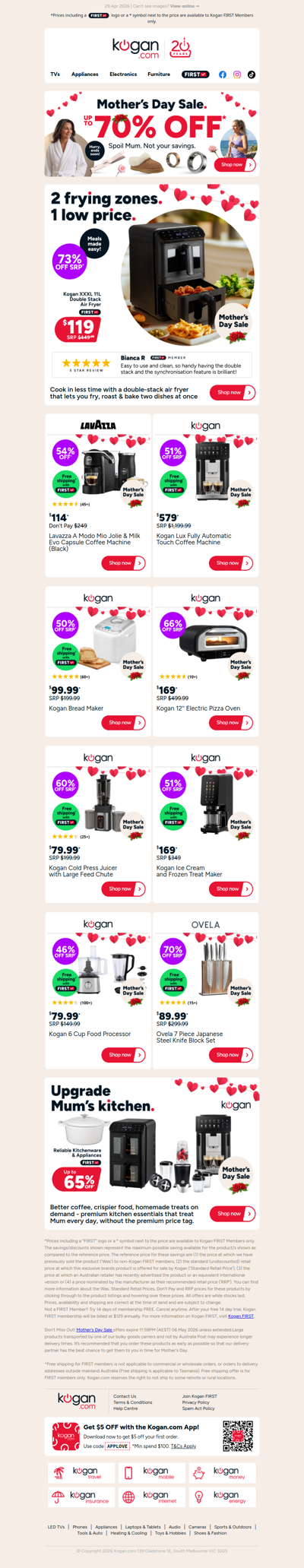 11L Double Stack Air Fryer ONLY $119 (73% OFF standard retail price)