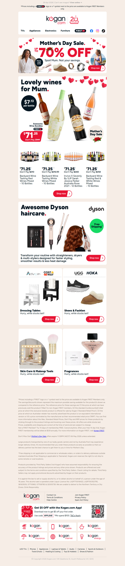 Spoil Mum with Wine Bundles for ONLY $71.25 this Mother's Day! (That's $7.13 per bottle)