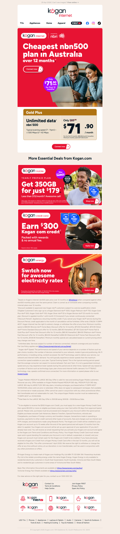 Australia's CHEAPEST nbn500 plan over 12 months!^