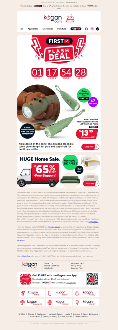 HURRY, ENDS TOMORROW 🚨 Kids Crocodile Torch (2 Pack) $13.99! (Rising to $79.99)