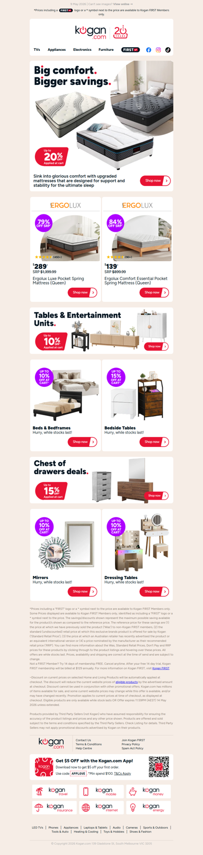 Up to 20% OFF the Mattress You've Been Dreaming Of 💤