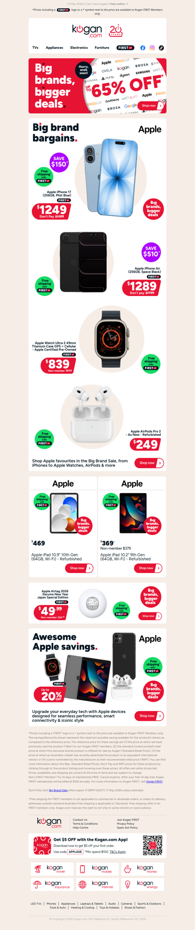 Awesome Apple deal 🔥 iPhone 17 (256GB) NOW $1,249 (Don't Pay $150 more at another store)