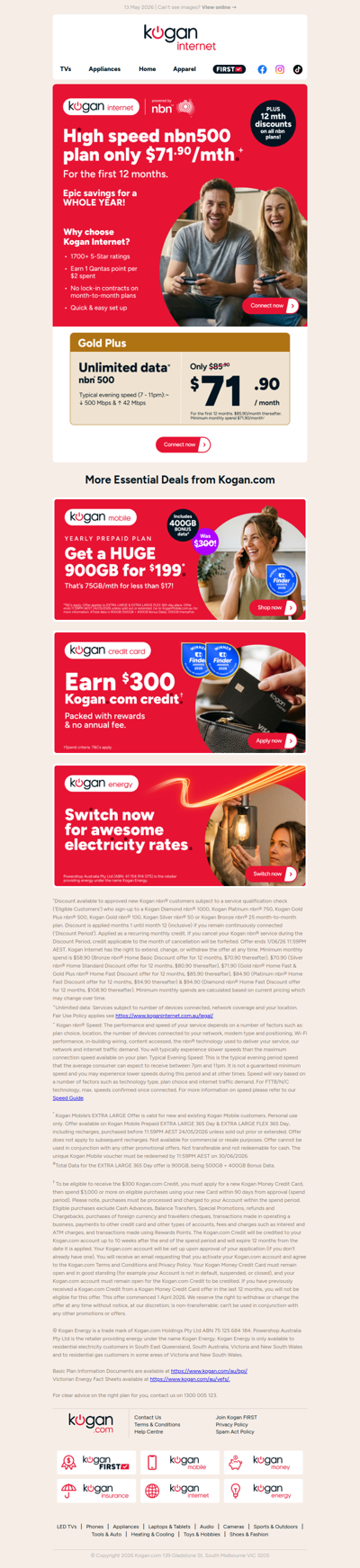 nbn500 for $71.90/month for your first 12 months+