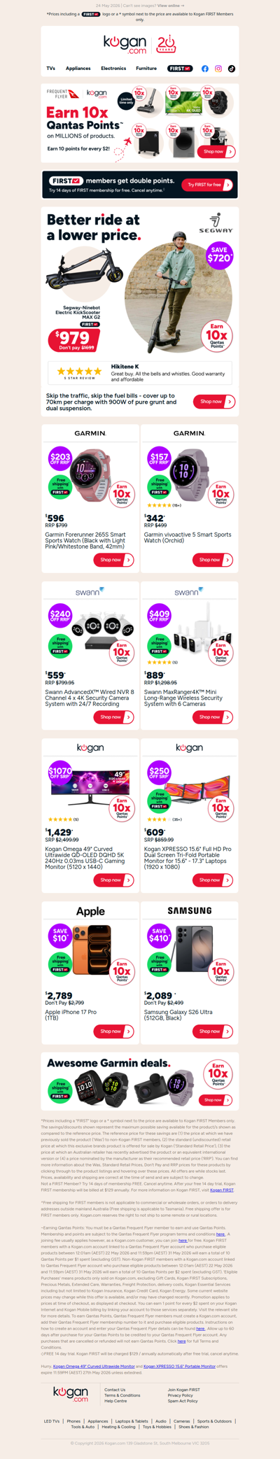 Segway-Ninebot Electric KickScooter MAX NOW $979 (Don't pay $1,699 at another store)