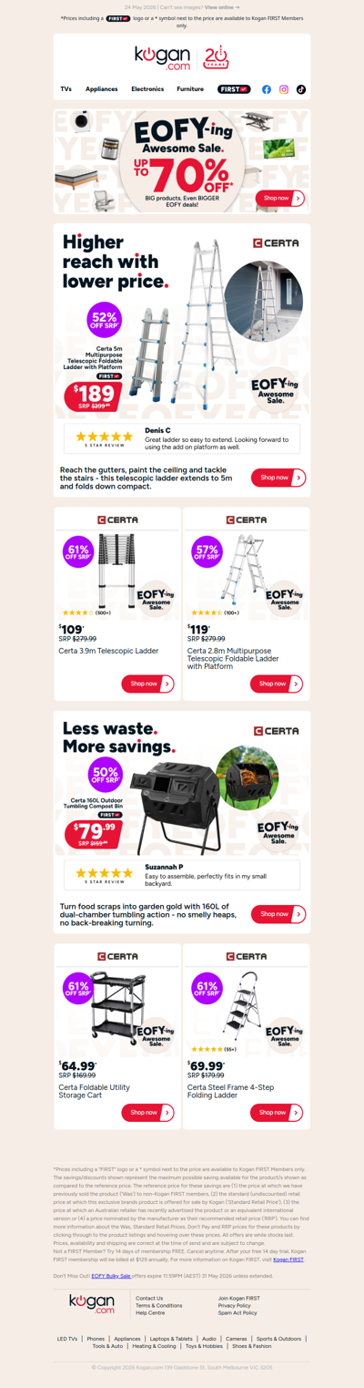UNDER $190 for a 5m Foldable Ladder with Platform?! 🤯 (52% OFF standard retail price)