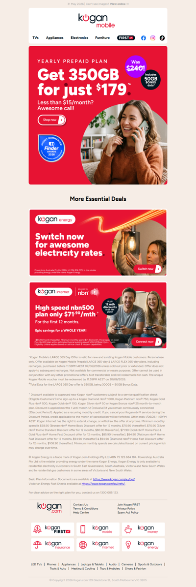 350GB of Data for ONLY $179!~ 📱