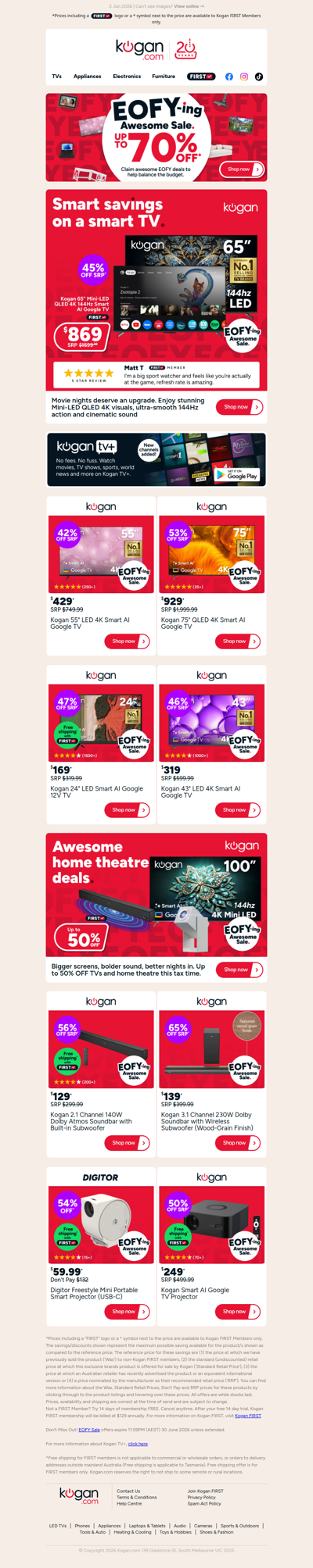 Awesome EOFY Deal 🔥 65