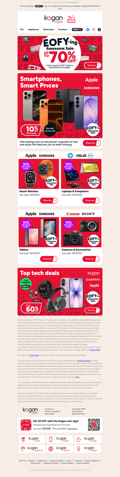 10% OFF Big Brand Smartphones with Code!