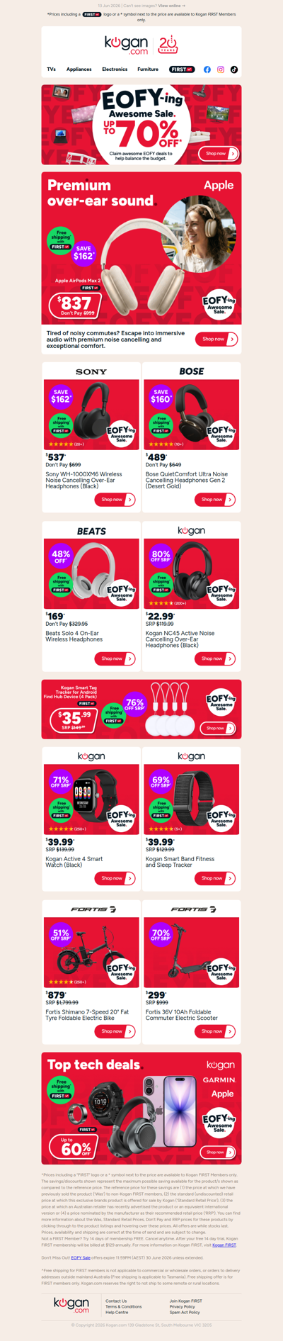 EOFY Apple Deal ⚡ AirPods Max 2 ONLY $837! (Don't pay $999 at another store)