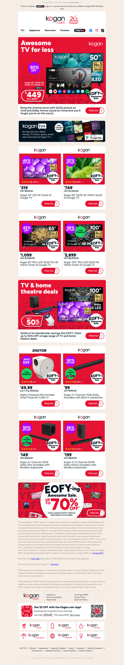 50% OFF 📺 50
