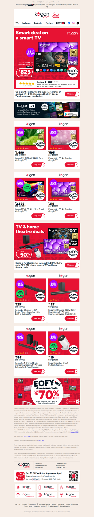 EOFY TV Deal 📺 75
