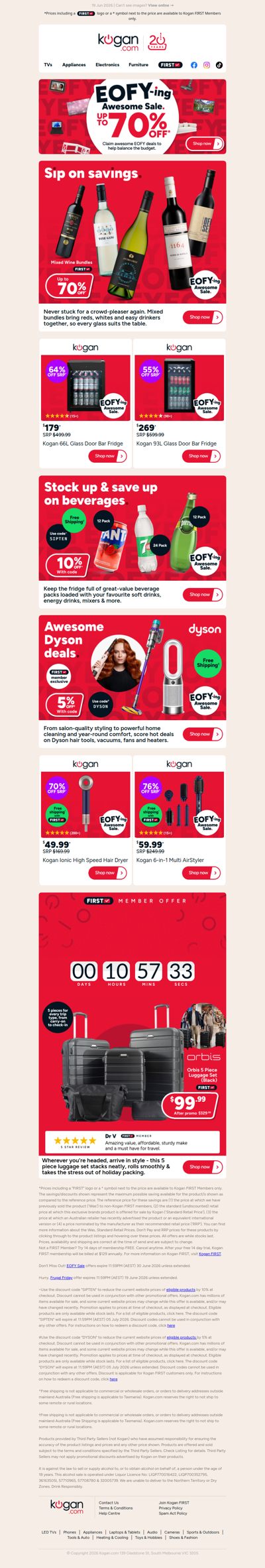 Up to 70% OFF Mixed Wine Bundles in our EOFY Sale! 🍷
