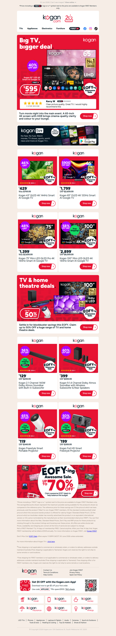 EOFY TV Deal 📺 65