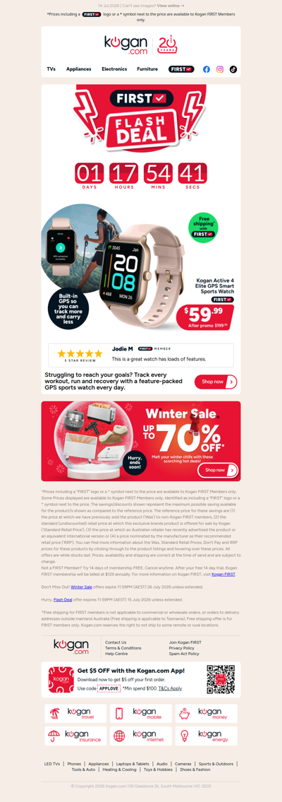 HURRY, ENDS TOMORROW  🚨 Active 4 Elite GPS Smart Sports Watch ONLY $59.99 (Rising to $199.99)