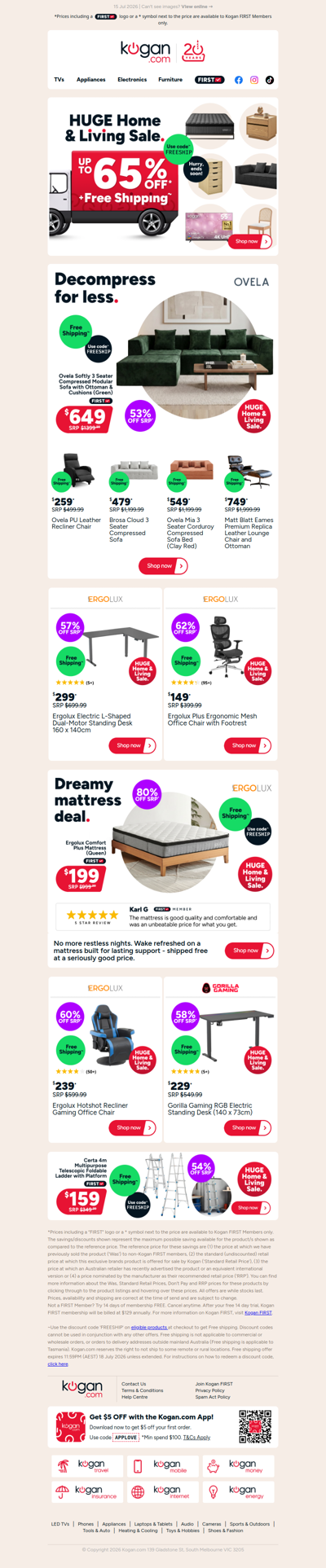 Up to 65% OFF + free shipping in our HUGE Home & Living Sale!