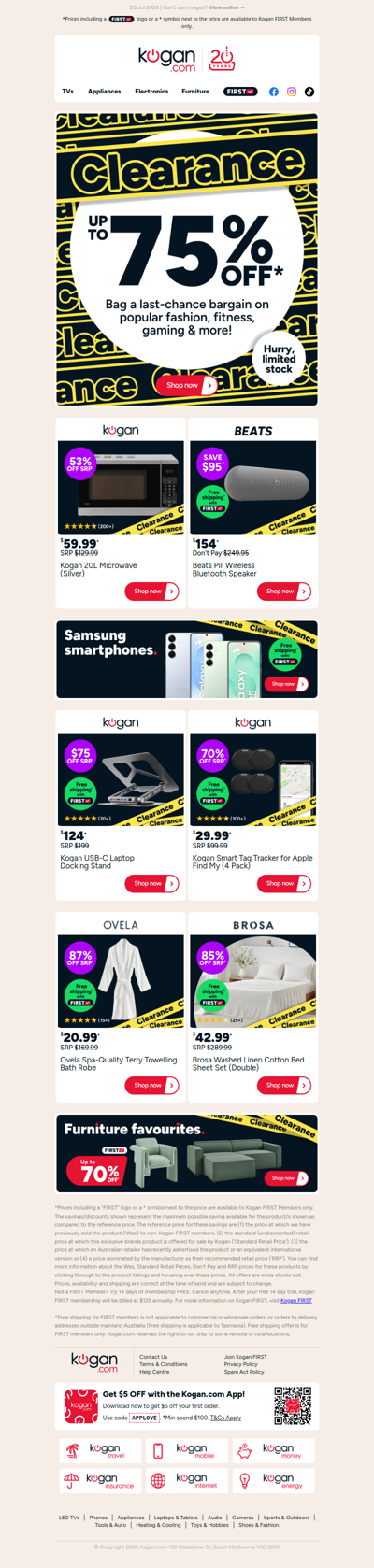 Clearance Deals 🚨 Up to 75% OFF on awesome manchester, furniture, tech & more!