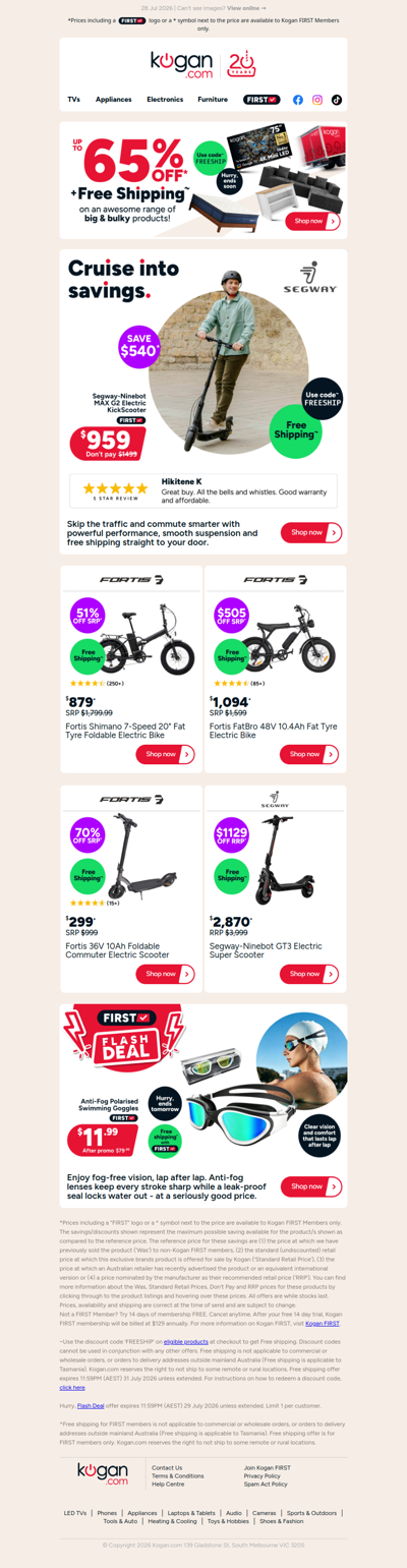 Free shipping deal 🚚 Segway-Ninebot MAX G2​ Electric KickScooter NOW $959!