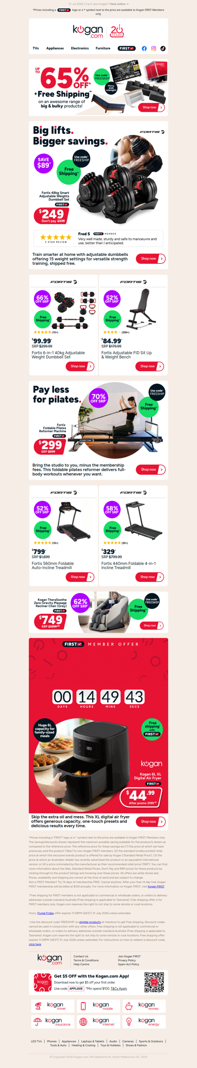 ENDS MIDNIGHT 🚨 ONLY $249 + free shipping on this 48kg Smart Adjustable Dumbbell Set (Save $89)