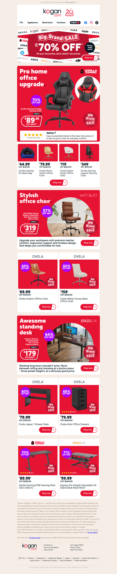 UNDER $90 for this Gorilla Gaming Prodigy Gaming Chair! (70% OFF standard retail price)