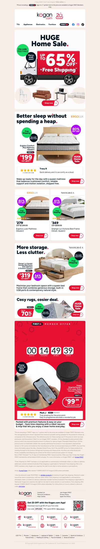 Ergolux Comfort Plus Queen Mattress ONLY $199 + free shipping! (80% OFF standard retail price)